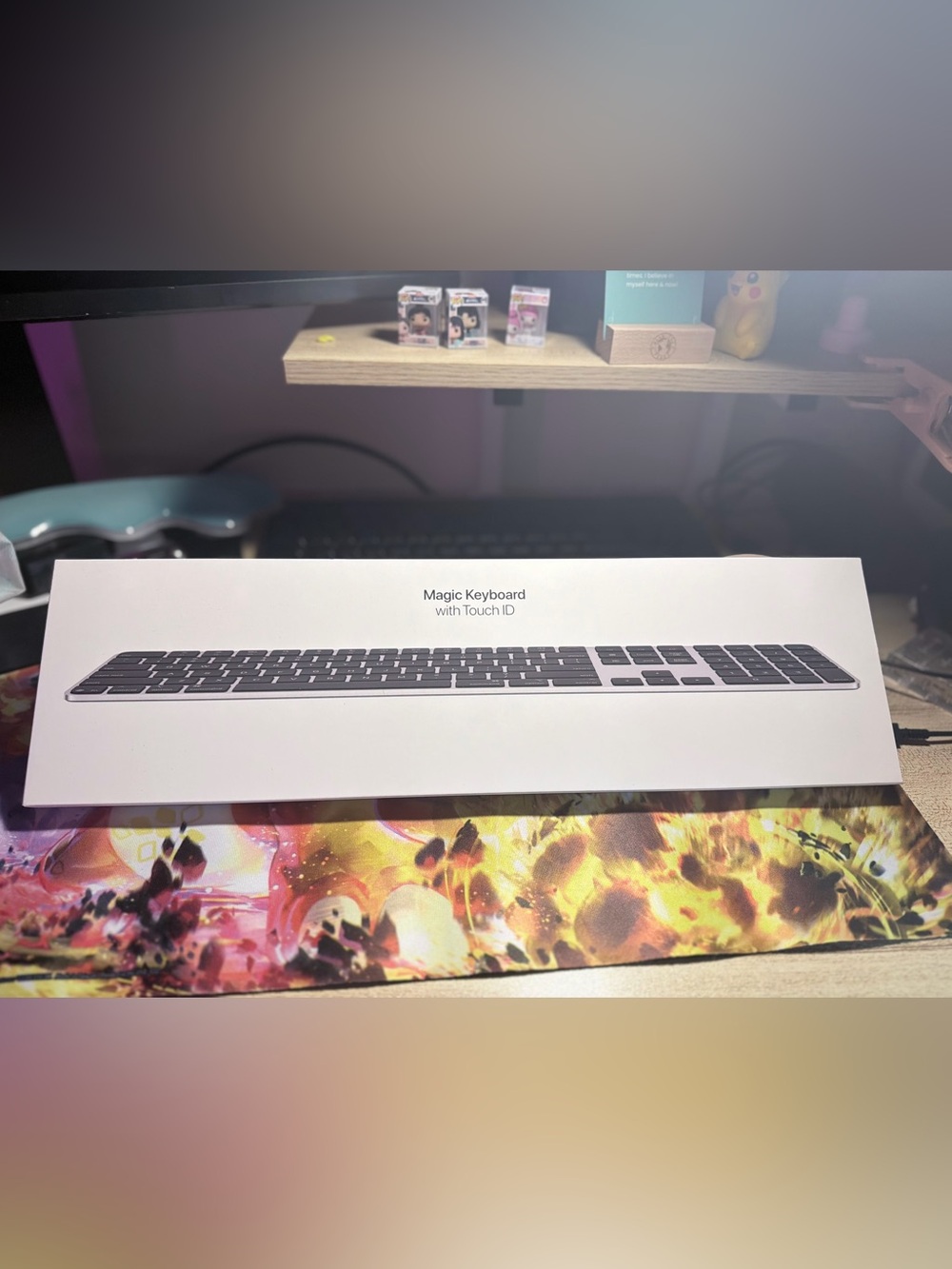 Apple Magic Keyboard with Touch ID — White and Silver Finish